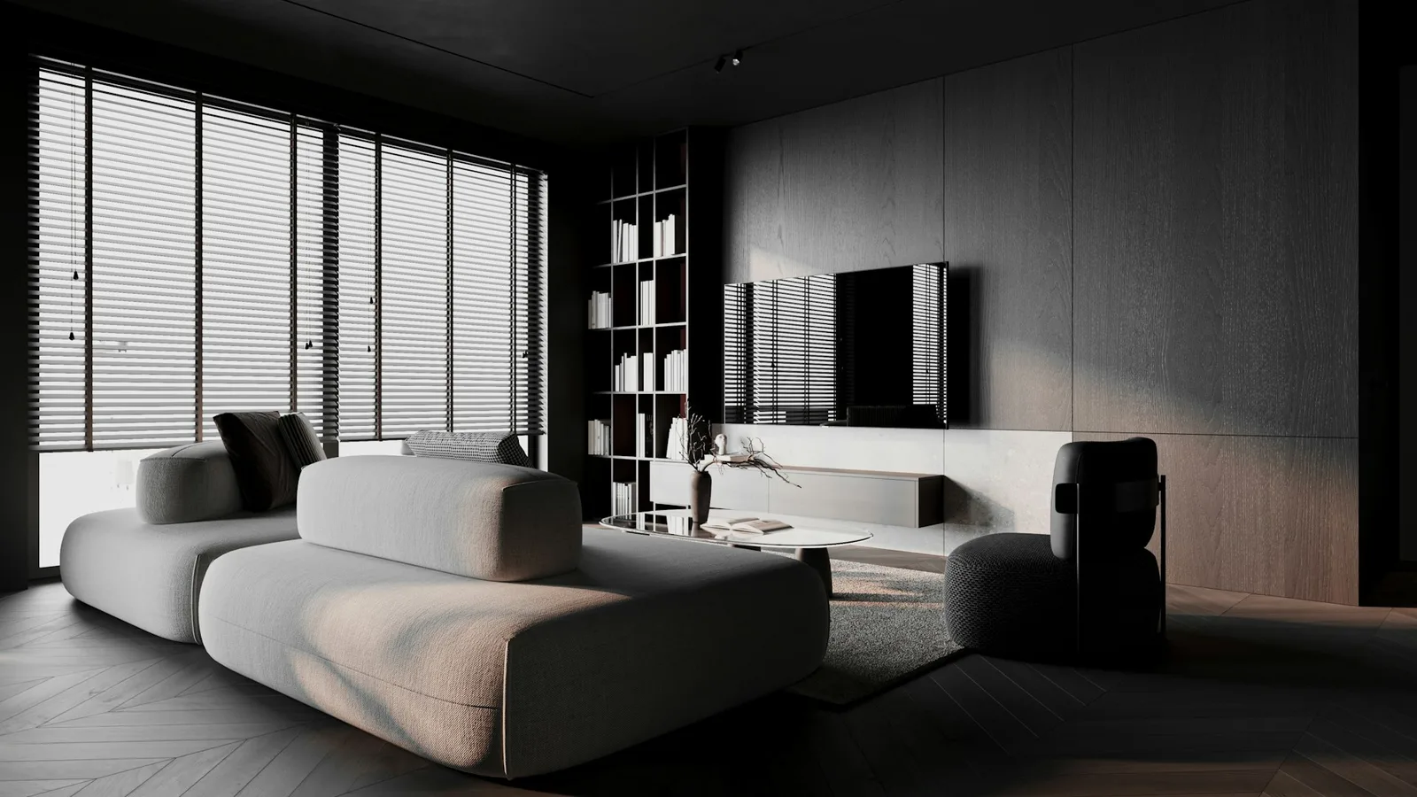A beautifully automated living room